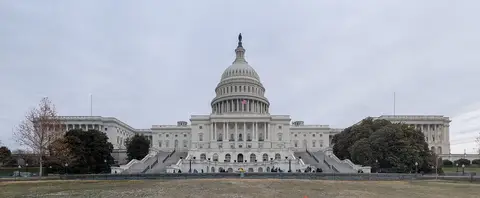 West front of the United States Capitol, a photograph with no prices or odds