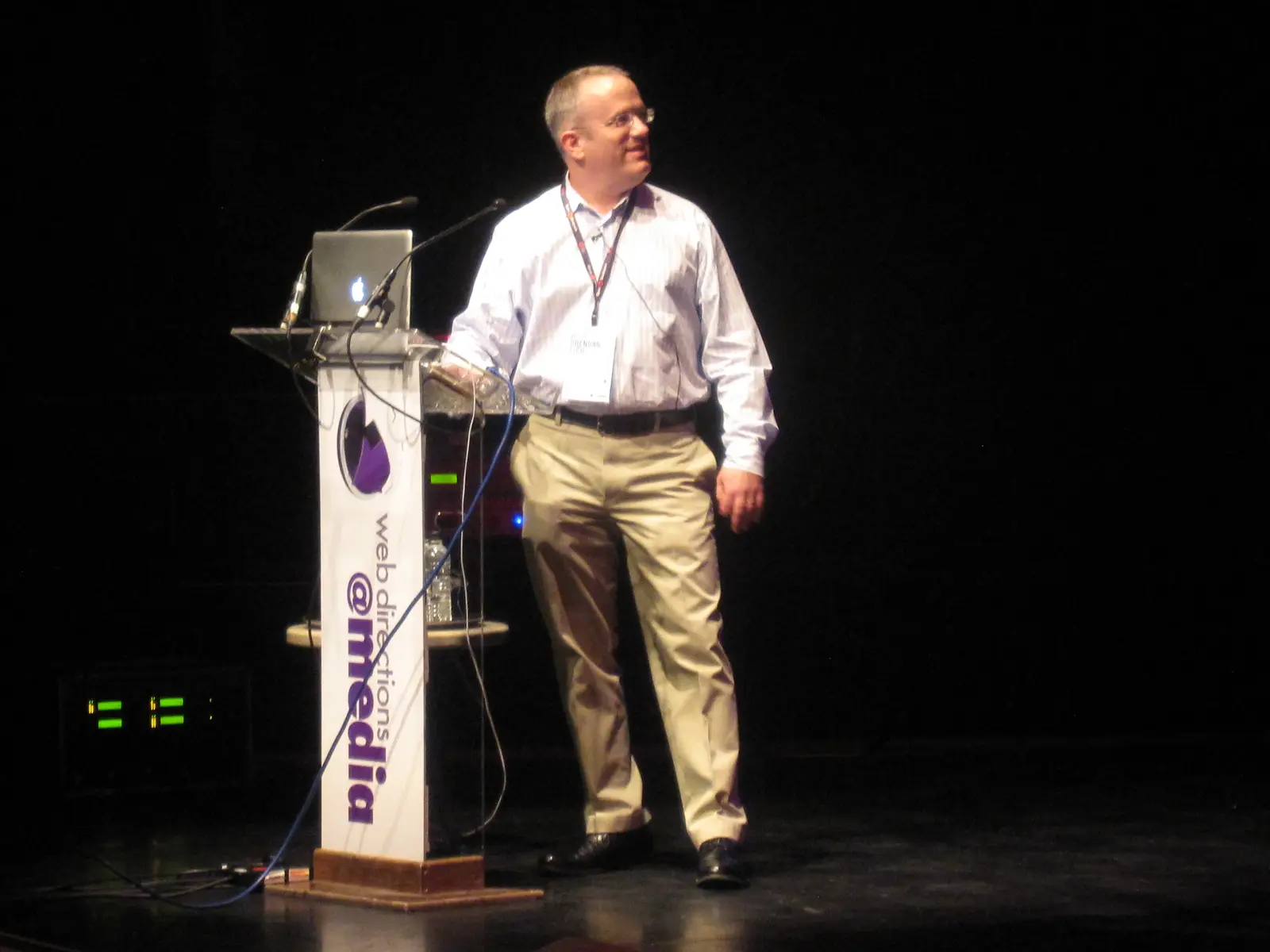 Brendan Eich, later co-founder and chief executive of Brave, speaking at a 2010 conference