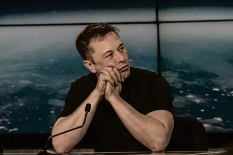 Elon Musk at the SpaceX Falcon Heavy Flight 1 post-launch press conference on 6 February 2018