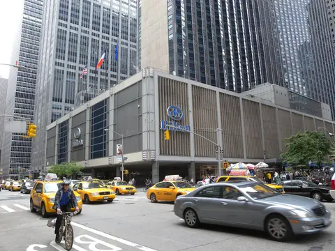 New York Hilton Midtown at Sixth Avenue and 54th Street, the hotel whose Grand Ballroom hosted Fetch.ai's chief executive on 4 May 2026