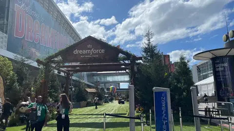 Entrance to the Dreamforce conference, Salesforce's annual event