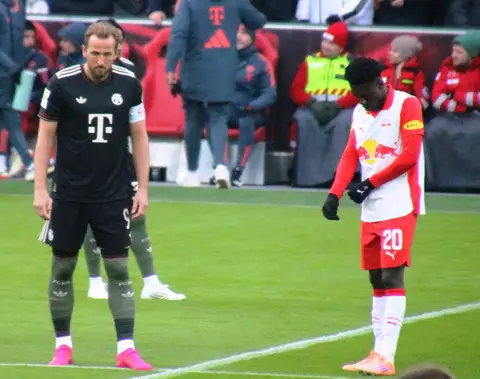 Harry Kane in Bayern Munich captain armband before a friendly in Salzburg, January 2026