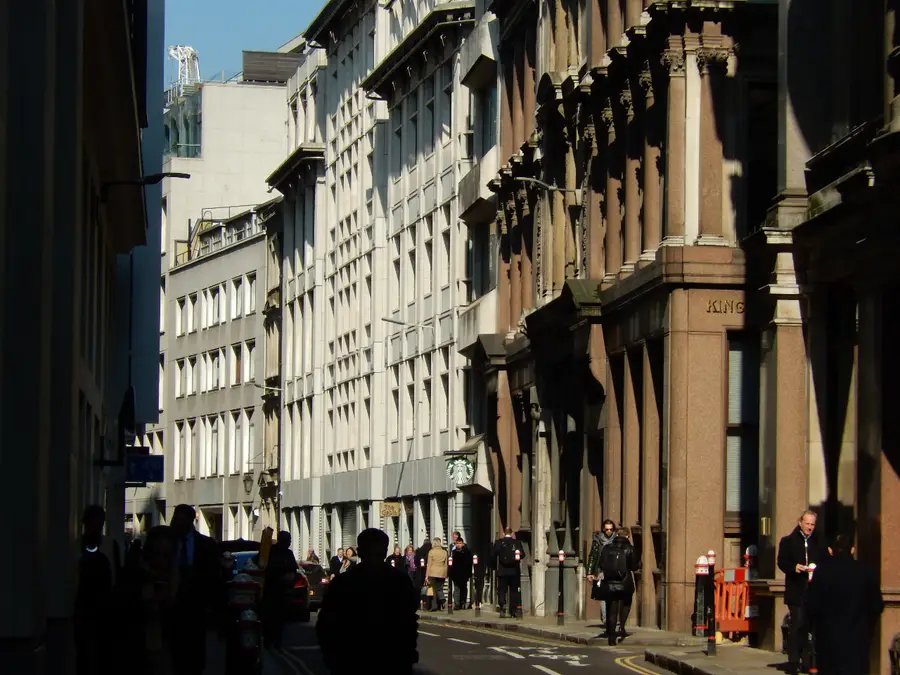 Coleman Street in the City of London, the street where FxPro UK Limited has its registered office at number 80