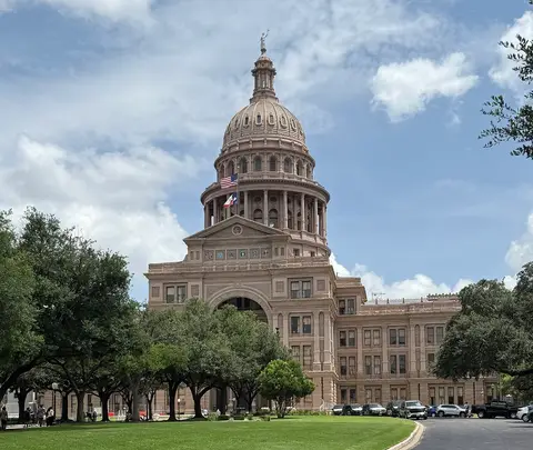 The Texas State Capitol in Austin, photographed on 2 July 2025