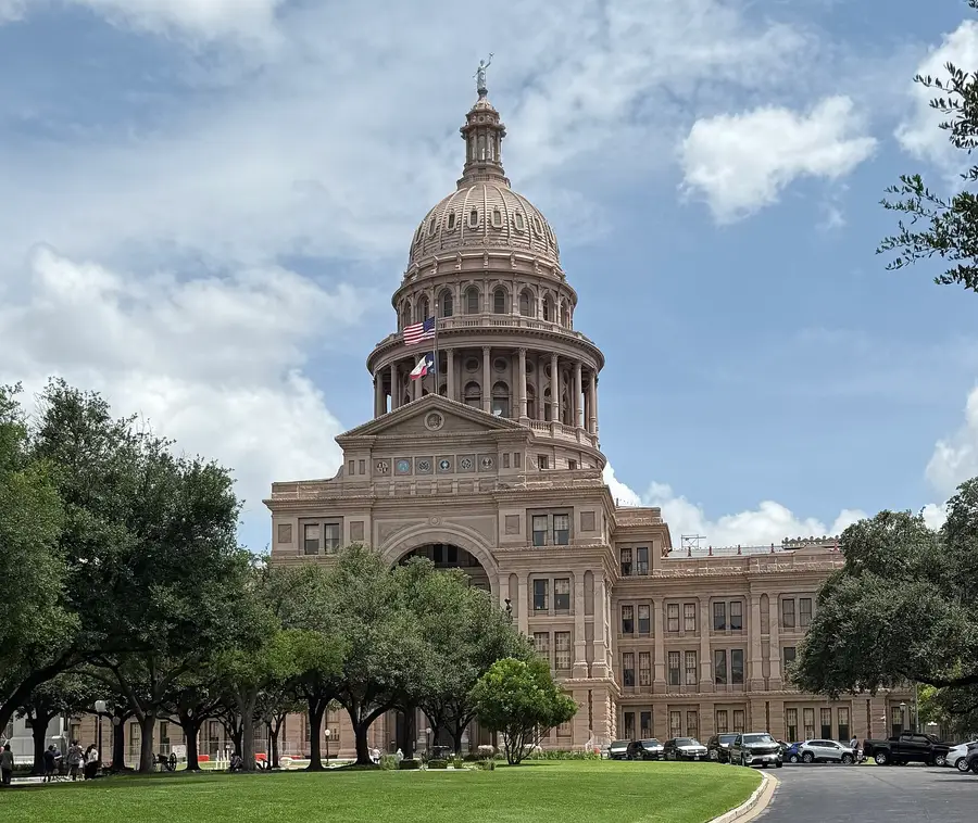 The Texas State Capitol in Austin, photographed on 2 July 2025